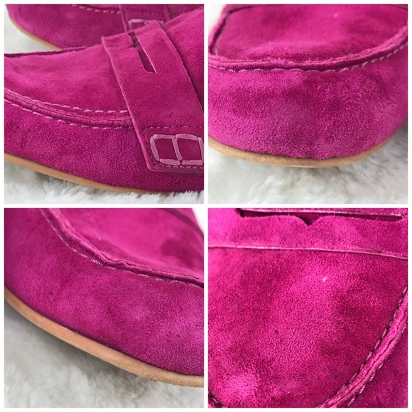 Sam Edelman Etiene Pink Suede Driving Loafers 8 - Picture 7 of 12
